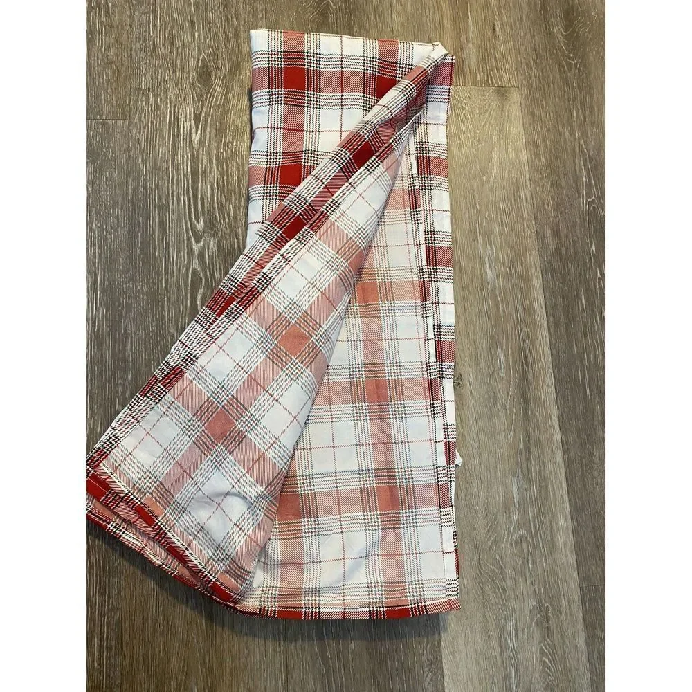 Simple Holiday Plaid Bed Flat Top Sheet